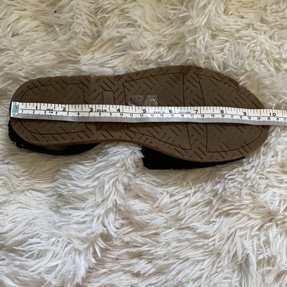 SO black slip on sling back sandals laser cut size 7 - Picture 7 of 7